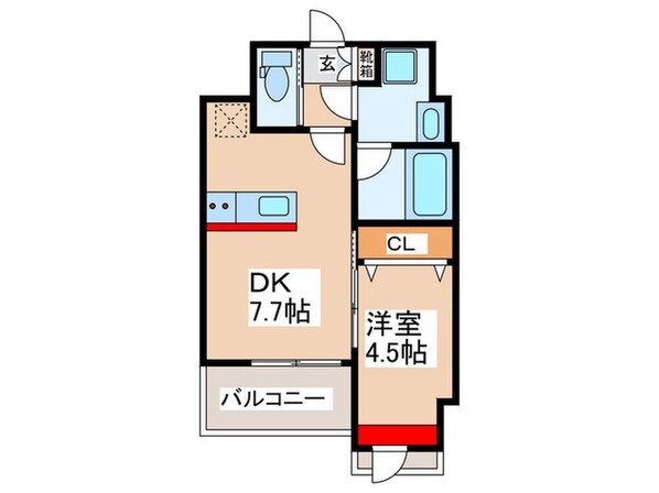 プレジオ難波ＡＳＩＡＮの物件間取画像